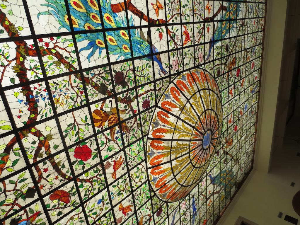 グラン ホテル アシエンダ デ ラ ノリア アグアスカリエンテス エクステリア 写真 Stained glass window at the entrance of the museum