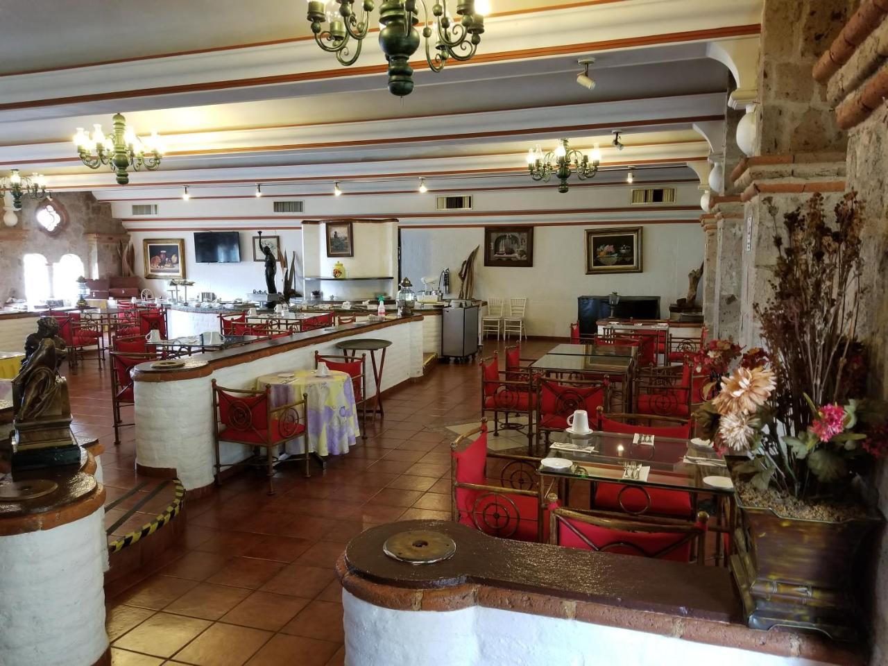 グラン ホテル アシエンダ デ ラ ノリア アグアスカリエンテス エクステリア 写真 Restaurant in the hotel