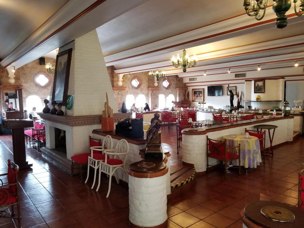 グラン ホテル アシエンダ デ ラ ノリア アグアスカリエンテス エクステリア 写真 Interior of the restaurant